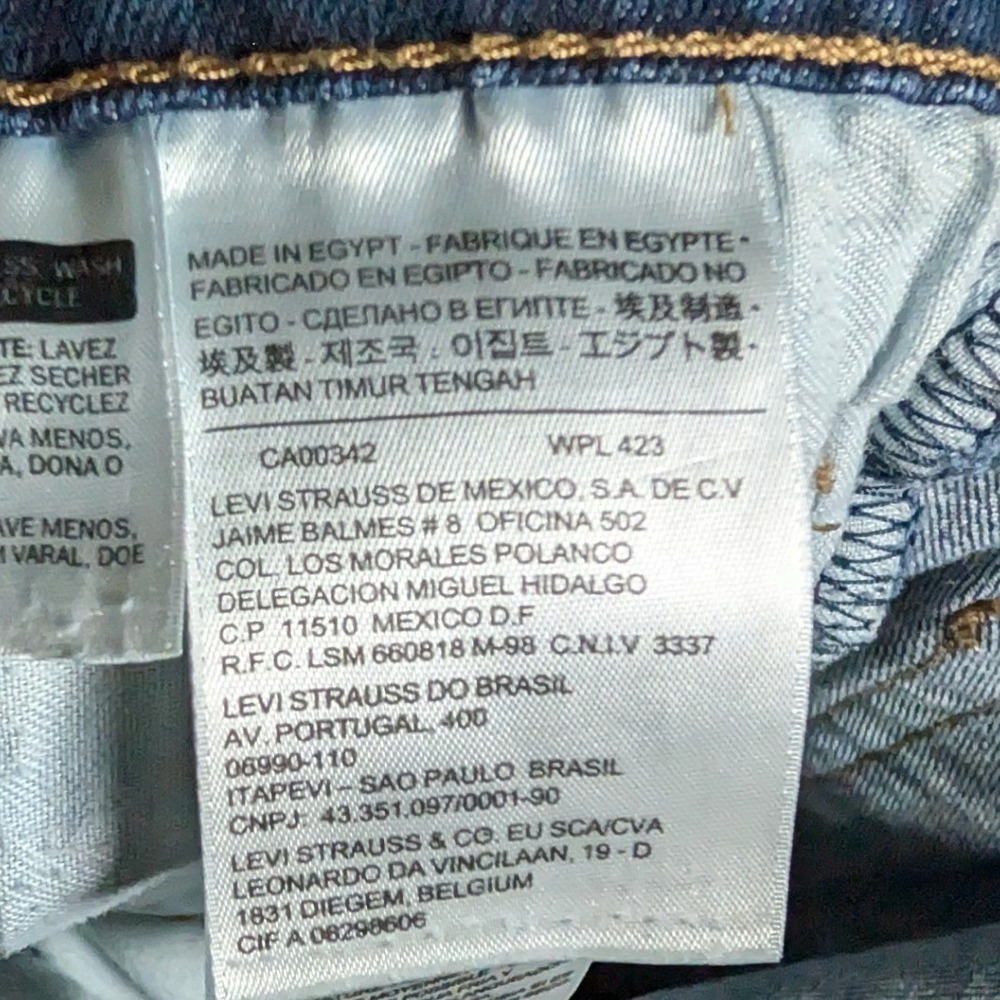 Levi's 511 Slim Fit Jeans Mens 31x32 Dark Blue Western Workwear Versatile *29X29 - Picture 6 of 9